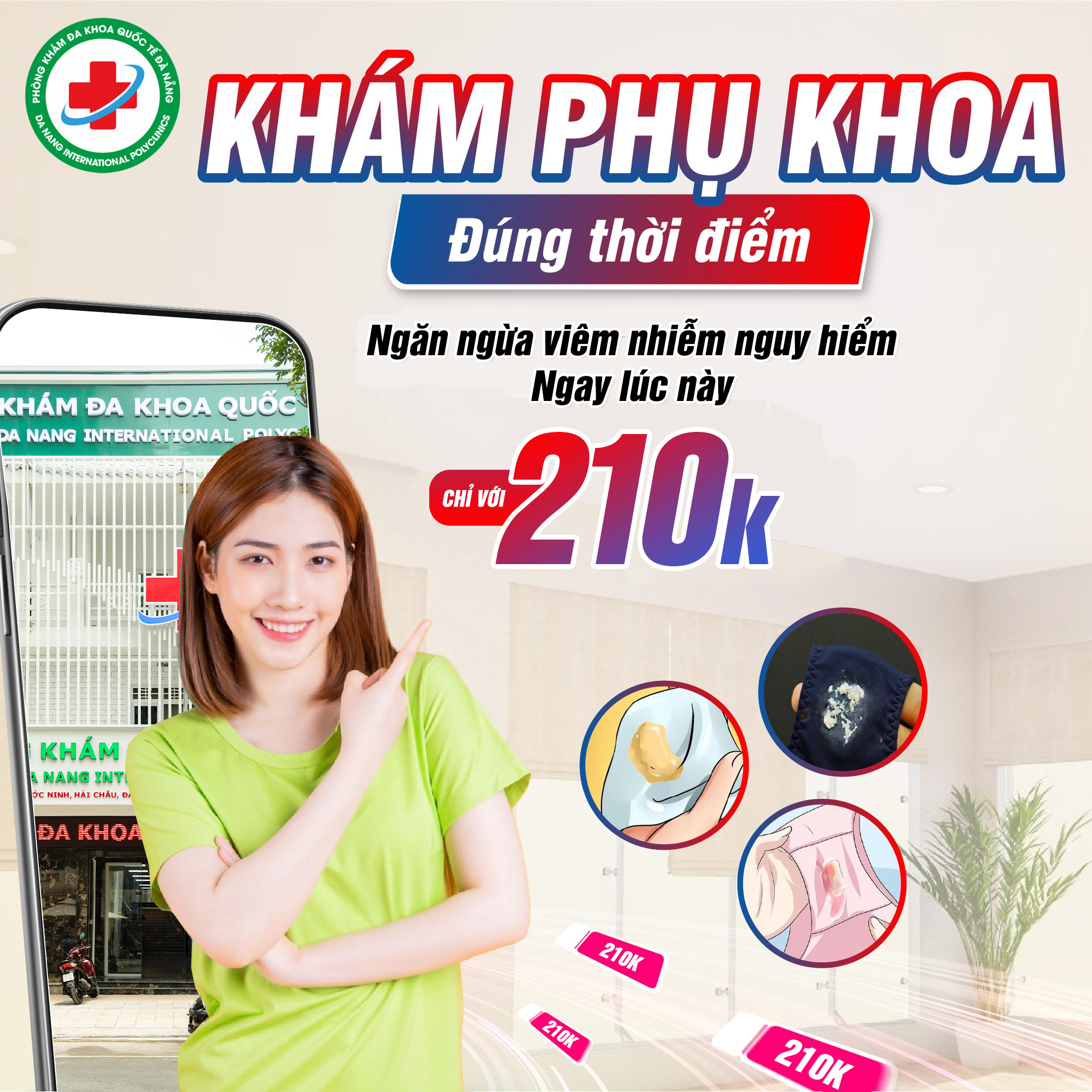 Khám phụ khoa chỉ với 210K